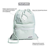 adidas Classic 3S Sackpack, Green Tint/White