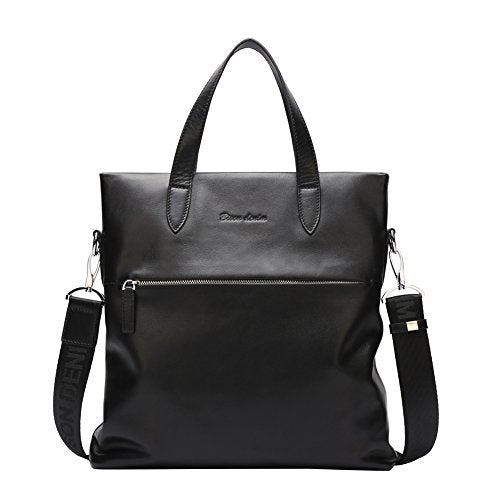 Bison Denim Classic Laptop Shoulder Messenger Bag Handle Bag Briefcase Business Bag Satchel Black