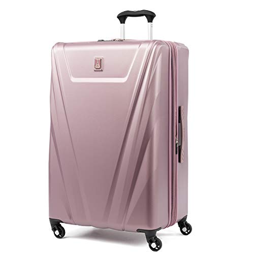  Travelpro Maxlite 5 Softside Expandable Luggage with 4 Spinner  Wheels, Lightweight Suitcase, Men and Women, Dusty Rose Pink, Checked-Large  29-Inch