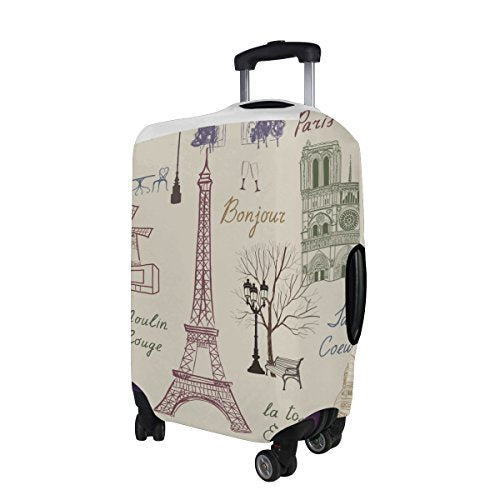 GIOVANIOR Paris Eiffel Tower Luggage Cover Suitcase Protector Carry On