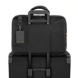 Briggs & Riley Large Expandable Brief Briefcase Black One Size