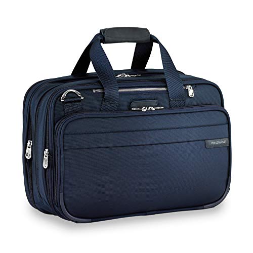 Briggs & Riley Expandable Cabin Bag Overnight Duffle, Navy, One Size