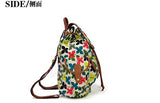Women Girl Fox Print Backpack Satchel Bookbag Rucksack Travel Casual Bags