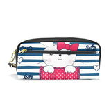 Colourlife Cute Bunny Girl Pocket Pu Leather Pencil Case Holder Pouch Makeup Bags For Boys Girls