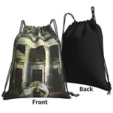 SLDFJLATEE Por-cupine TRE-e Drawstring Backpack/Outdoor Portable Backpack Sports and Fitness Backpack