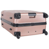 Heritage Travelware Lincoln Park 29" Lightweight Hardside 4-Wheel Spinner Checked Luggage, Metallic Rose Gold