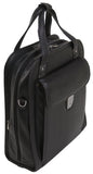 Siamod Pastenello 45315 Black Leather Vertical Detachable-Wheeled Laptop Case