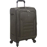 Dejuno Noir Lightweight 3-Piece Spinner Luggage Set with Laptop Pocket-Black