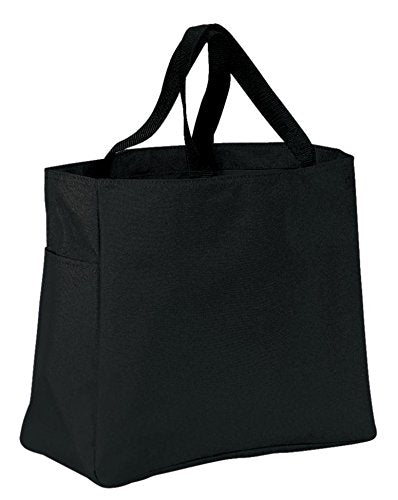 Port & Company Luggage-And-Bags Improved Essential Tote Osfa Black