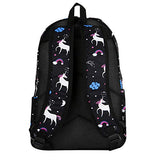 Unicorn School Backpack Waterproof Canvas Pencil Bag 3PC Set