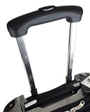 Carryon Travel Bag Rolling 4 Wheel Spinner Lightweight Luggage Case Silver