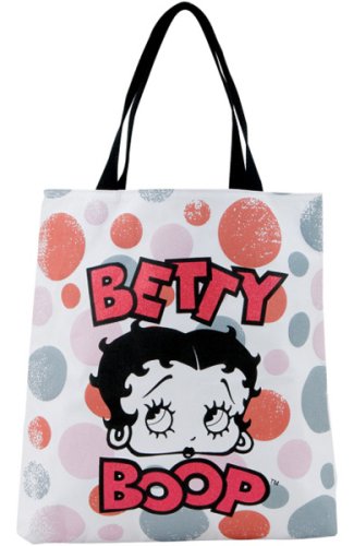 Betty Boop Circles Tote Bag By Vandor Lyon Company - Distressed Face Close-Up