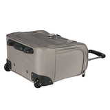 Travelers Club Luggage 16" Under The Seat Top Durable Fabric Carry-On Luggage, Taupe