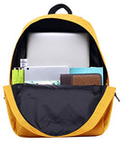 SIMPLAY Classic School Backpack Bookbag, 17"x12.5"x5", Goldenrod
