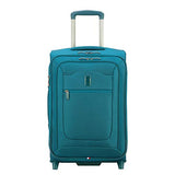 Delsey Luggage Hyperglide Carry On Luggage Lightweight Rolling Suitcase, Teal Blue