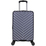 Kenneth Cole Reaction Women's Madison Square Hardside Chevron Expandable Luggage, Smokey Purple, 20-Inch Carry On