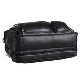 Polare Real Leather 17''Laptop Carry On Overnight Bag Business Briefcase Large