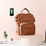 Laptop Backpack for Women Fashion Travel Bags Business Computer Purse Work Bag with USB Port,Orange