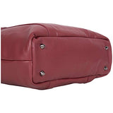 Kenneth Cole Reaction Women's Downtown Darling Leather Single Compartment 16" Laptop Tote, Red