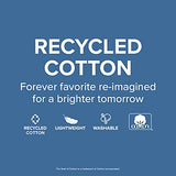 Vera Bradley Women's Recycled Cotton Medium Cosmetic Makeup Organizer Bag, Rain Forest Canopy, One Size