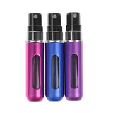 Kloud City 3pcs 5ml Mini Portable Refillable Perfume Bottle Plastic Empty Spray Bottle with