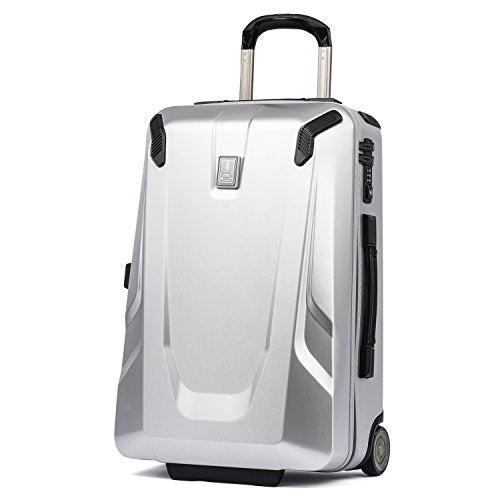 Travelpro Luggage Crew 11 22" Carry-on Slim Hardside Rollaboard w/USB Port, Silver