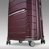 Samsonite Freeform Hardside Expandable with Double Spinner Wheels, Merlot, Checked-Medium 24-Inch