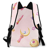 KAMIZE Sai_lor Moon Backpacks, Printed Travel Leisure Laptop Bags Lightweight Waterproof College School Bags