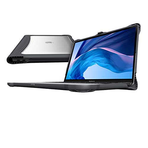 Brenthaven Edge Case Designed for Apple MacBook Air 13 Inch 2019 with Retina True Tone Display for School, Business and Office Use – Gray, Durable, Rugged Protection from Impact and Compression