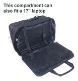 AmeriLeather Leather Expandable Laptop Case (Black)