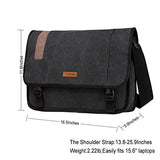 Vonxury Canvas Mens Messenger Bag Vintage 15 Inch Laptop Bag Large Satchel Bag