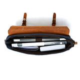 ECOSUSI Unisex Vintage Canvas Leather 14" Laptop Messenger Bags Travelling Shoulder Bag Satchel Bag