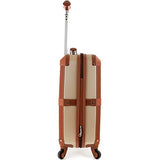Rockland Stage Coach 20 Inch Rolling Trunk, Champagne, One Size