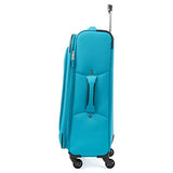 Atlantic Ultra Lite Softsides 25" Expandable Spinner, Turquoise Blue