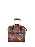Lily Bloom Design Pattern Carry on Bag Wheeled Cabin Tote (Playful Gray)