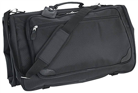 Mercury Luggage Signature Series Tri-Fold Garment Bag,Black