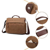 Leegoal Messenger Bag for Men, Water-Resistance Canvas Shoulder Crossbody Sling Bag for