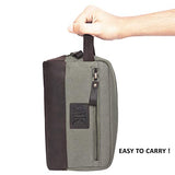 toiletry bag for men - Canvas toiletry bag for women leather toiletry bag travel dopp kit Leather dopp men (Brown Crazy Horse)