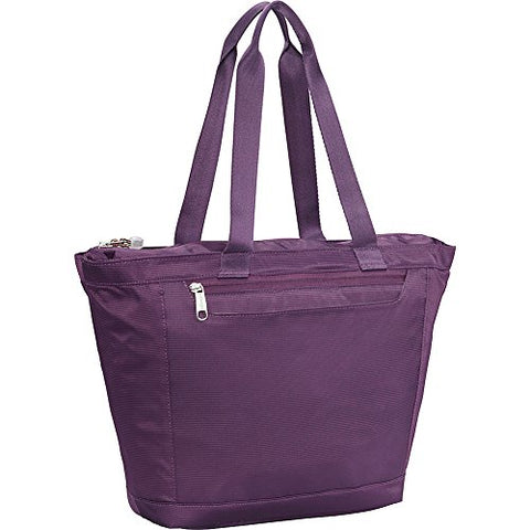 eBags Metro Travel Tote Bag with RFID Security for Women - 12-inch - Carry-On - (Aubergine)