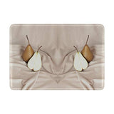 Passport Holder Pears Fruit View Travel Genuine Leather Wallet Cover Case for Womens Mens Kids