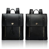 ESTARER Womens Backpack Purse PU Leather Rucksack Fit 14-inch Laptop School Bag Daypack