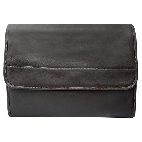 Piel Leather Envelope Portfolio, Chocolate, One Size