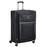 DELSEY Paris Executive Collection Softside Expandable Luggage with Spinner Wheels, Black, Checked-Large 29 Inch