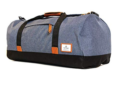 Well Traveled Canvas Duffel Bag - Carry on Bag, Weekender Bag, and Overnight bag for Travel
