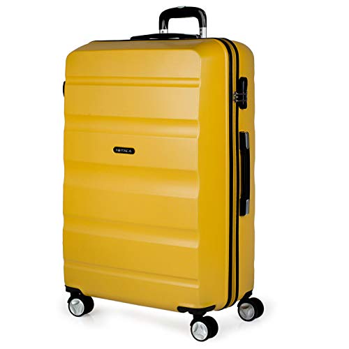 Itaca Elba Suitcase 71 centimeters 92 Yellow (Mostaza)