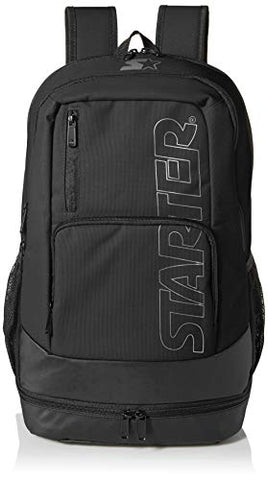 Starter Logo Backpack, Amazon Exclusive, Black, One Size