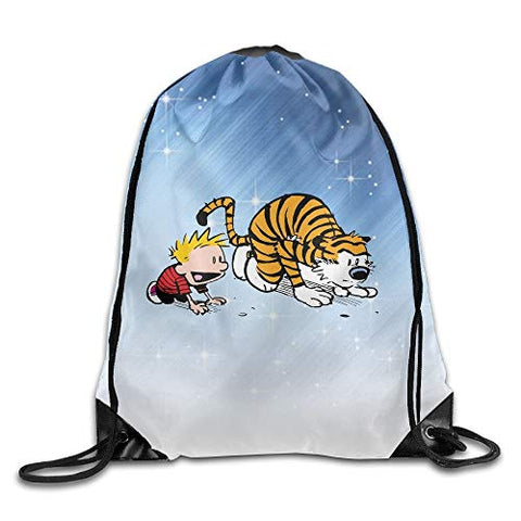GBMVN Calvin And Tiger Unisex Drawstring Gym Sack Sport Bag
