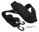 Made In Usa Black Poly Webbing Replacement Travel Luggage Bag Adjustable Shoulder Strap 1.5"W X