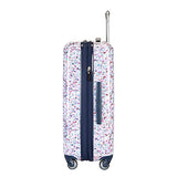Ricardo Beverly Hills Beaumont 24-inch Check-In Suitcase (White Sparkling Geode Print)
