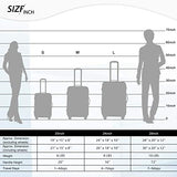 P.E.T Luggage Light Weight Spinner Suitcase 20inch 24inch and 28 inch Available (Blue, 24-Checking in)